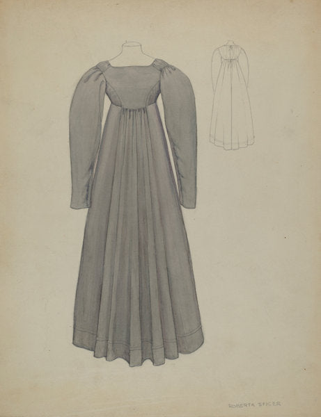 Quaker Dress by Roberta Spicer (American, active c. 1935), 16X12"(A3)Poster Print