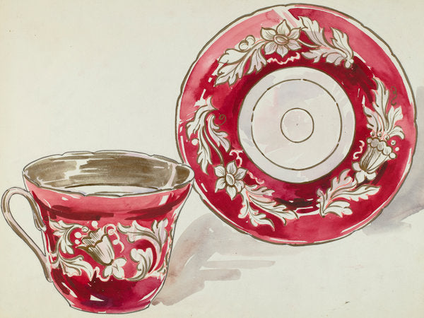 Cup and Saucer by Lillian Causey (American, active c. 1935), 16X12"(A3)Poster Print
