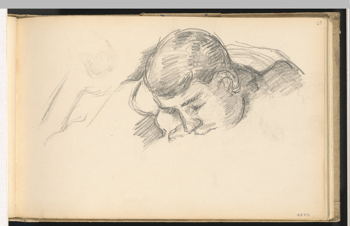 The Artist's Son Reading by Paul Cézanne (French, 1839 - 1906), 16X12"(A3)Poster Print