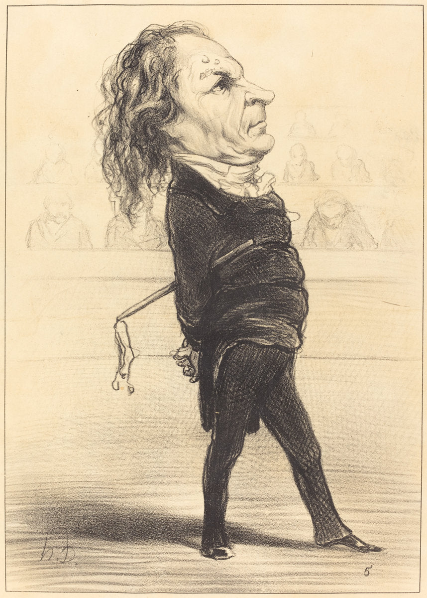 Alex. Thomas Marie by Honoré Daumier (French, 1808 - 1879), 16X12"(A3)Poster Print