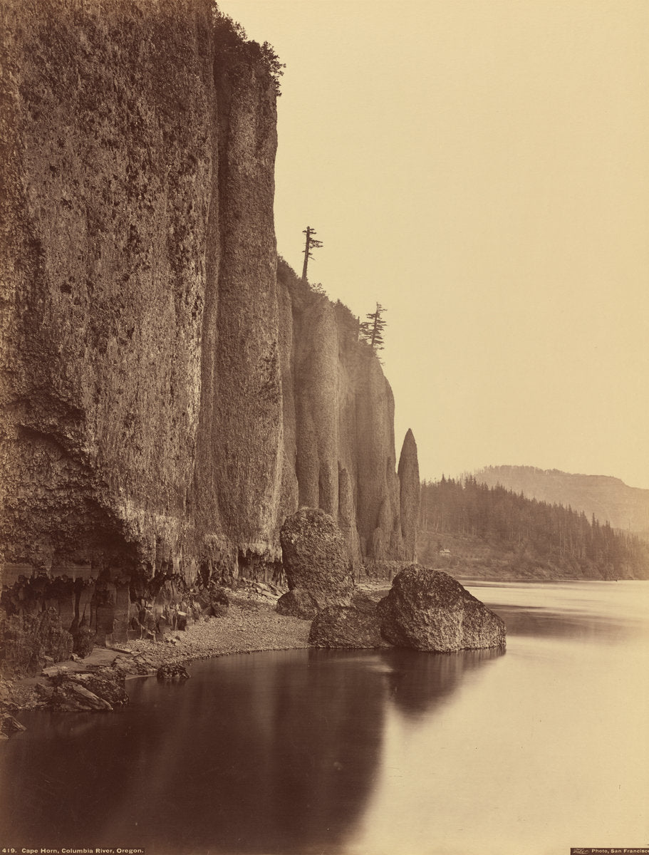 Cape Horn, Columbia River, Oregon by Carleton E. Watkins (American, 1829 - 1916), 16X12"(A3)Poster Print