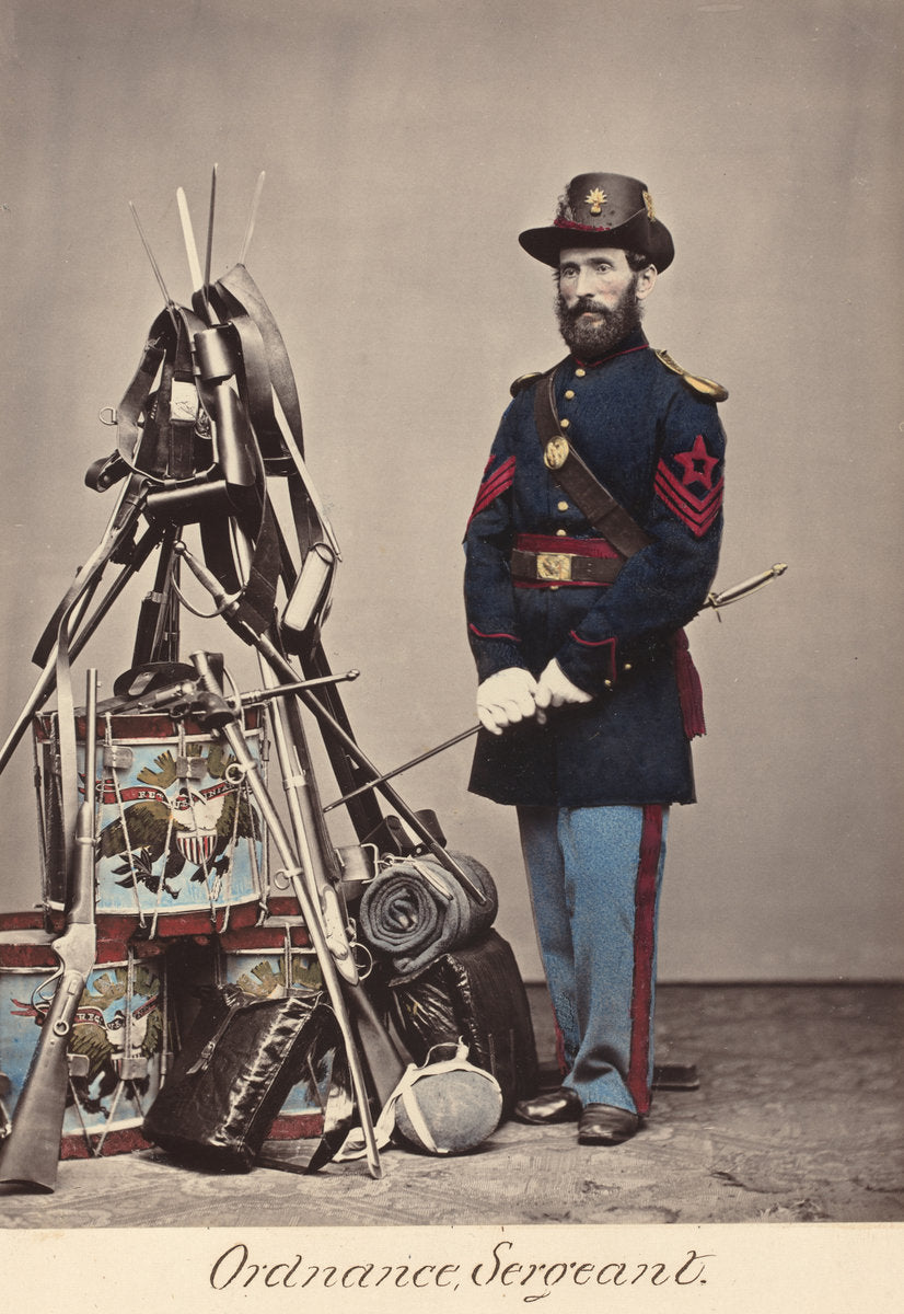 Ordnance, Sergeant by O.H. Willard's Galleries (American, 1828 - 1875), 16X12"(A3)Poster Print