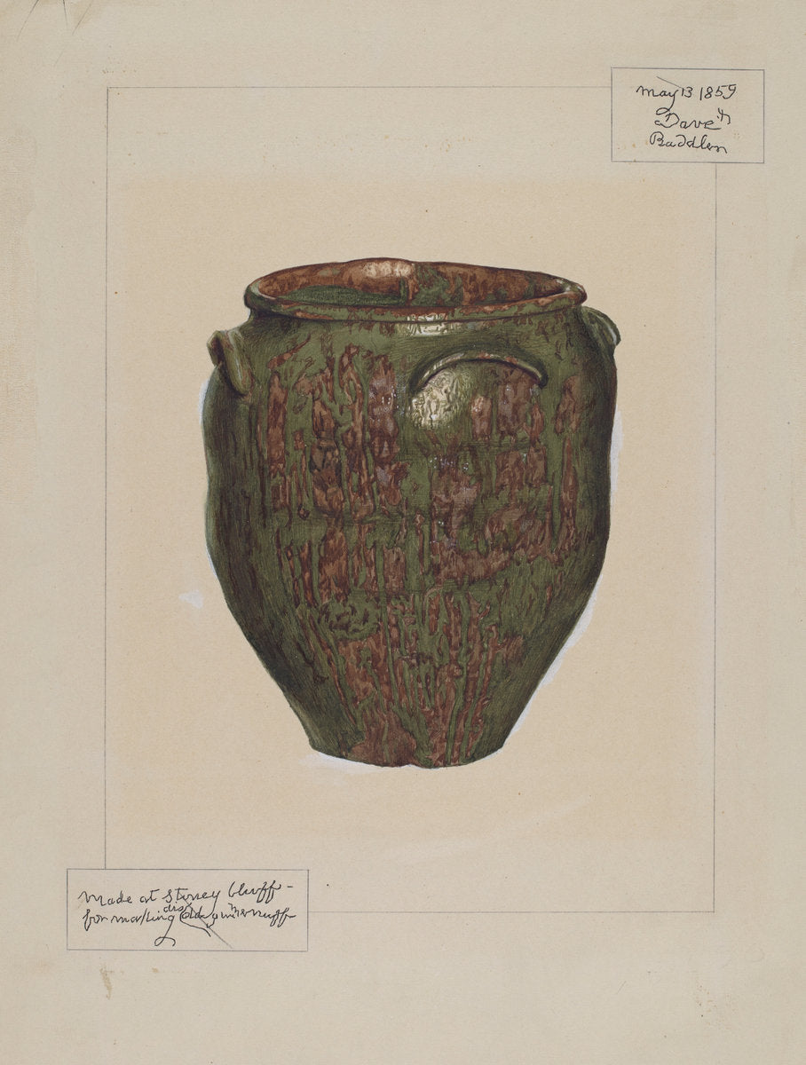 Jar: For Salt, Meat, or Lard by Margaret Gordon (American, active c. 1935), 16X12"(A3)Poster Print