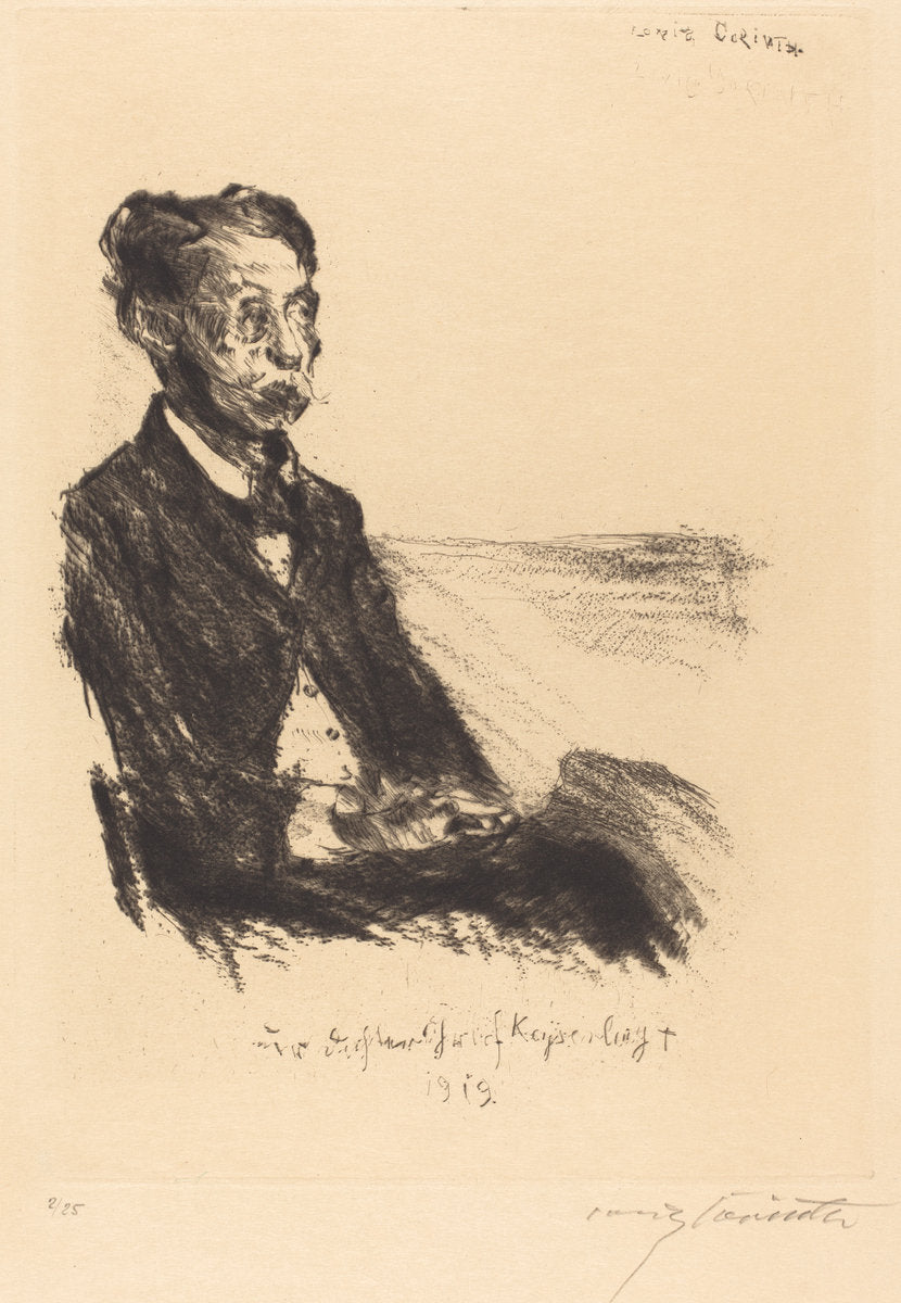 Count Keyserling (Bildnis des Grafen Keyserling) by Lovis Corinth (German, 1858 - 1925), 16X12"(A3)Poster Print