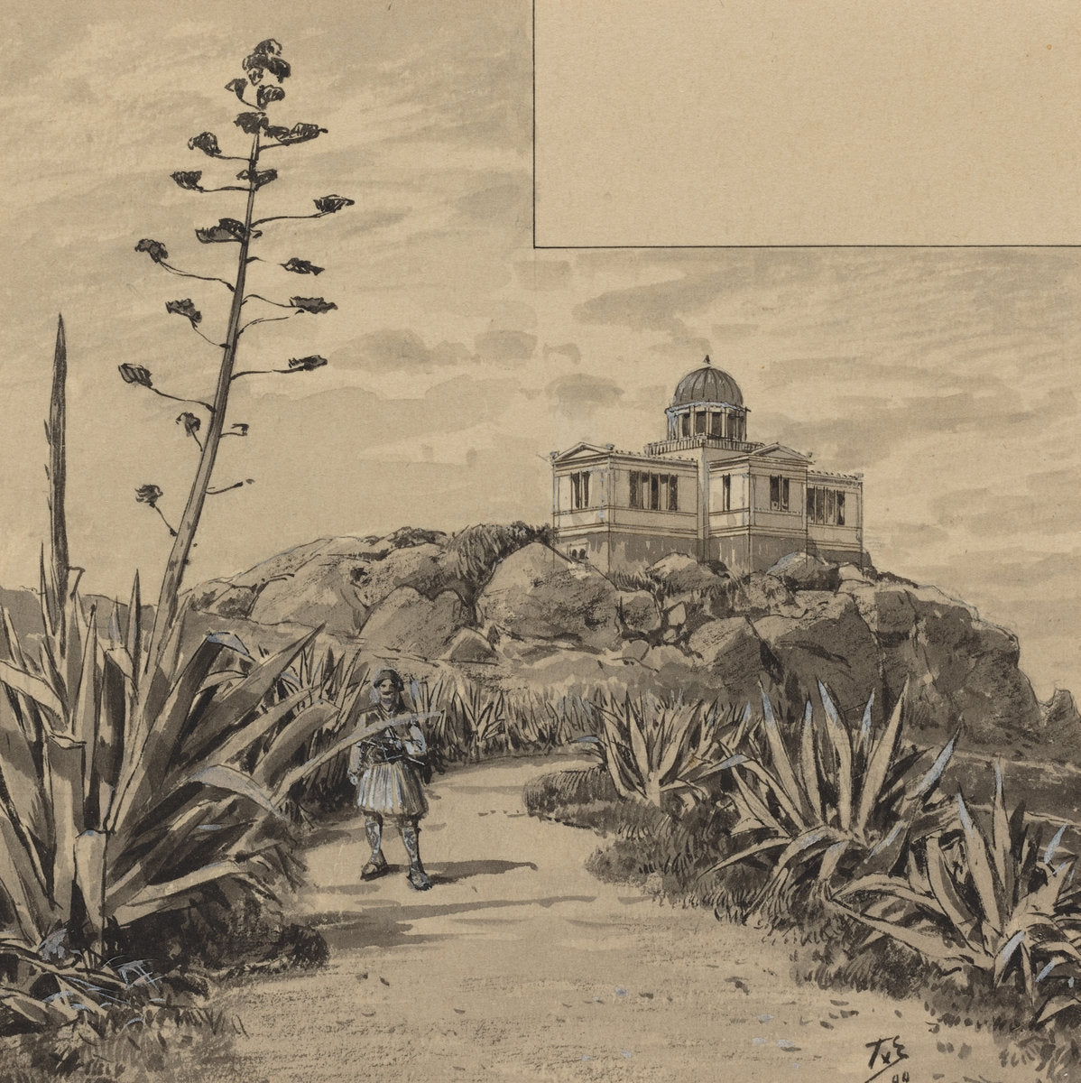 Observatory by Themistocles von Eckenbrecher (German, 1842 - 1921), 16X12"(A3)Poster Print