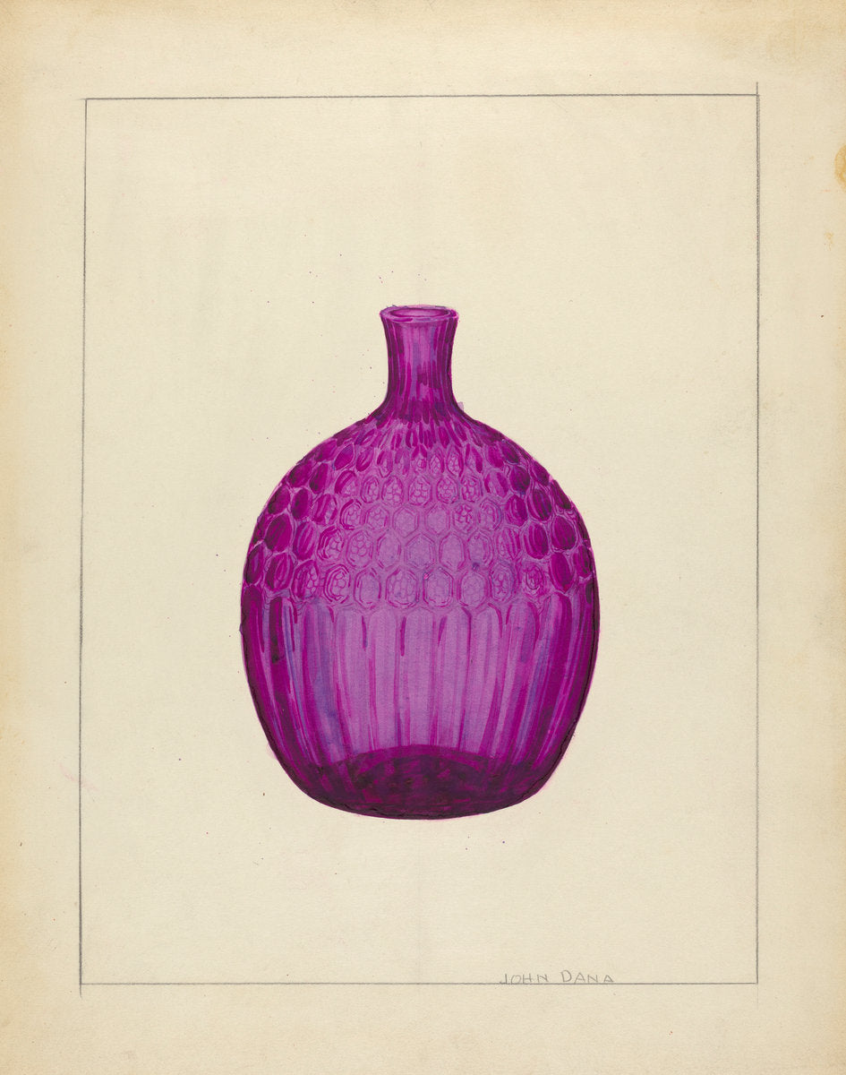 Flask by John Dana (American, active c. 1935), 16X12"(A3)Poster Print