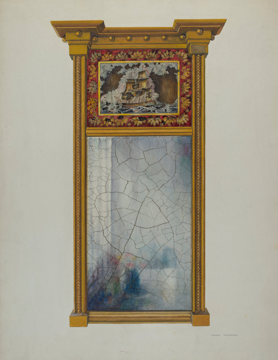 Mirror by Archie Thompson (American, active c. 1935), 16X12"(A3)Poster Print