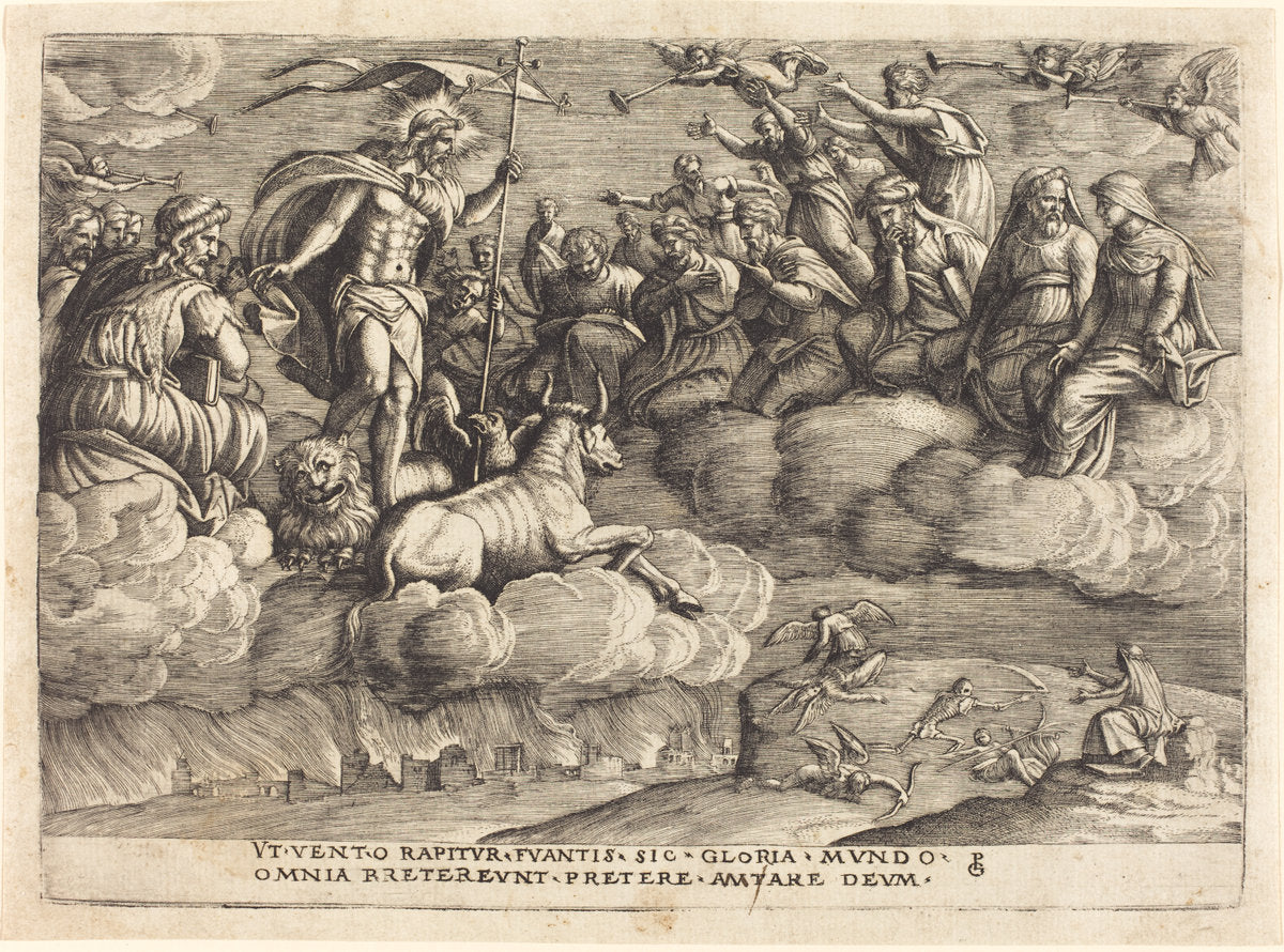 The Triumph of Eternity by Georg Pencz (German, c. 1500 - 1550), 16X12"(A3)Poster Print