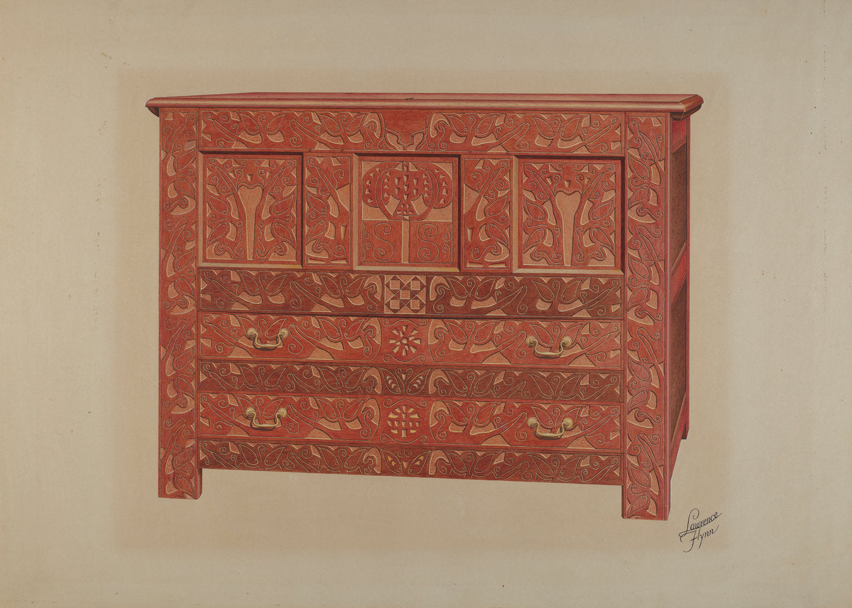 Hadley Chest by Lawrence Flynn (American, 1900 - 1973), 16X12"(A3)Poster Print
