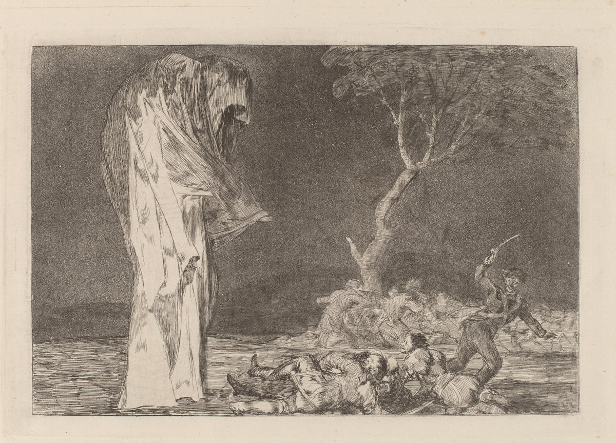 Disparate de miedo (Folly of Fear) by Francisco de Goya (Spanish, 1746 - 1828), 16X12"(A3)Poster Print