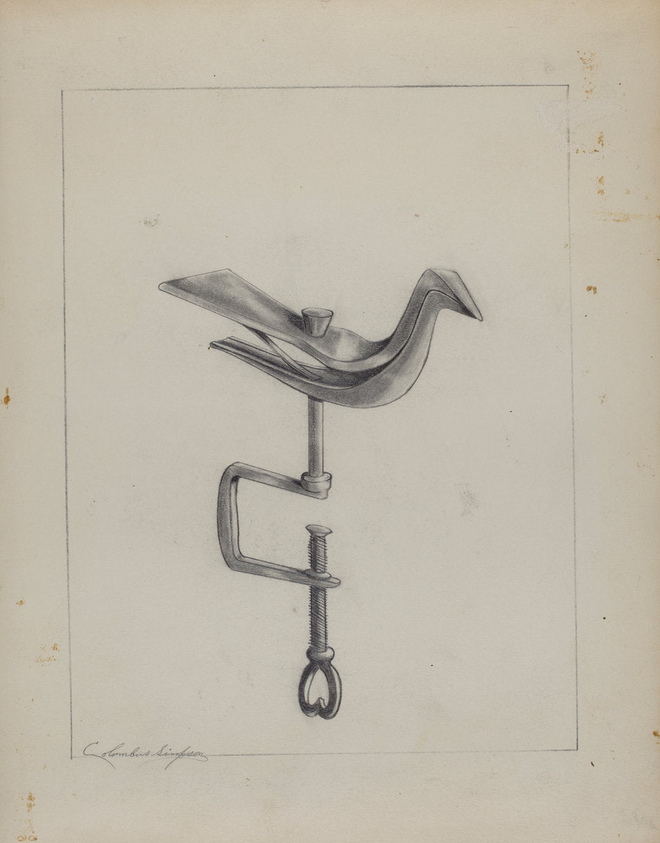 Sewing Bird by Columbus Simpson (American, active c. 1935), 16X12"(A3)Poster Print