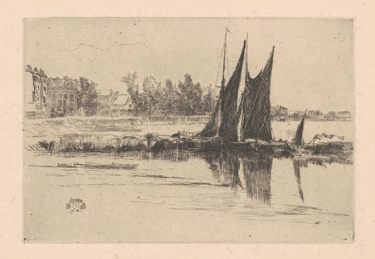 Hurlingham by James McNeill Whistler (American, 1834 - 1903), 16X12"(A3)Poster Print