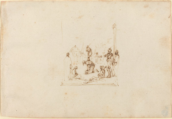 Saint James the Great by Attributed to Stefano Della Bella (Florentine, 1610 - 1664), 16X12"(A3)Poster Print