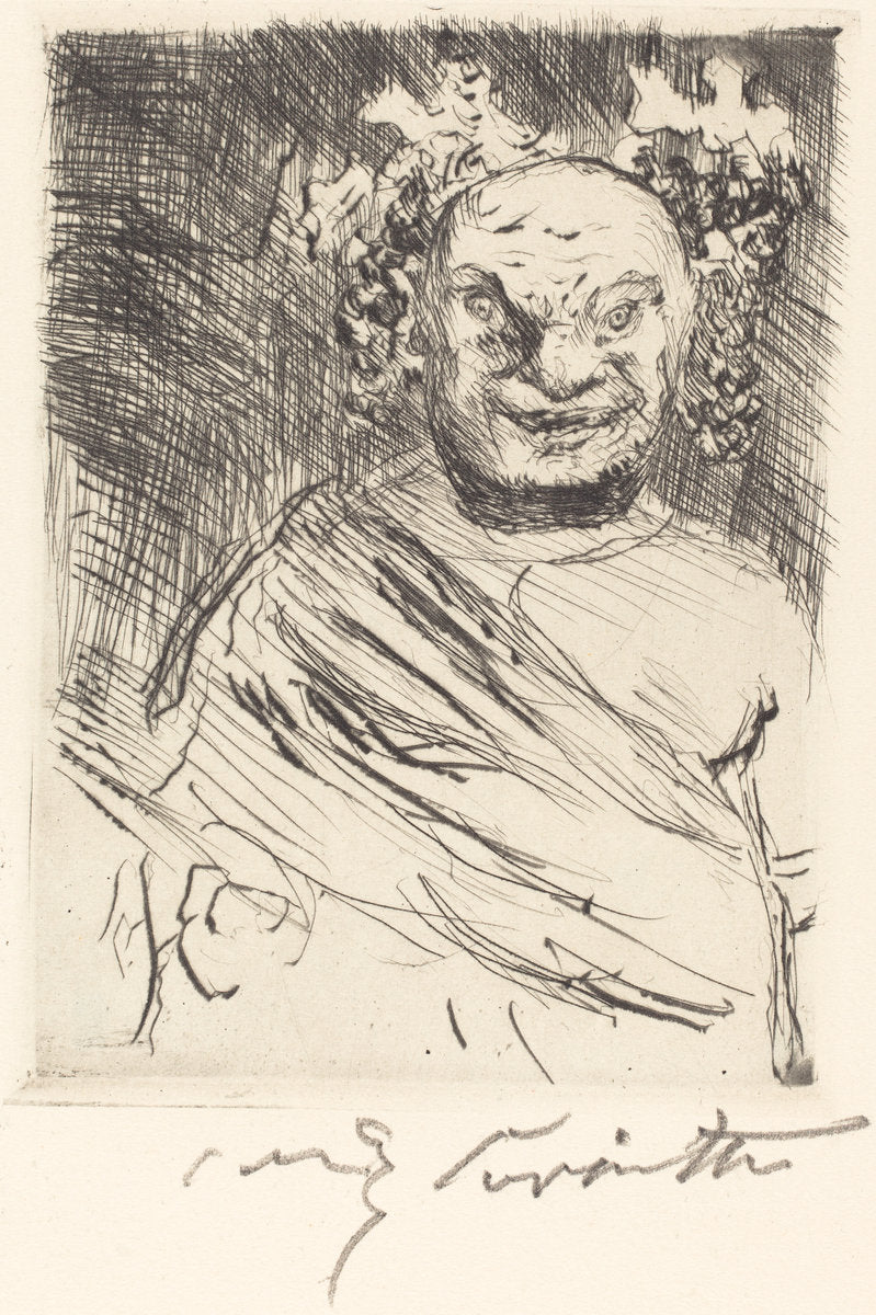 The Banquet of Trimalchio: pl.I by Lovis Corinth (German, 1858 - 1925), 16X12"(A3)Poster Print