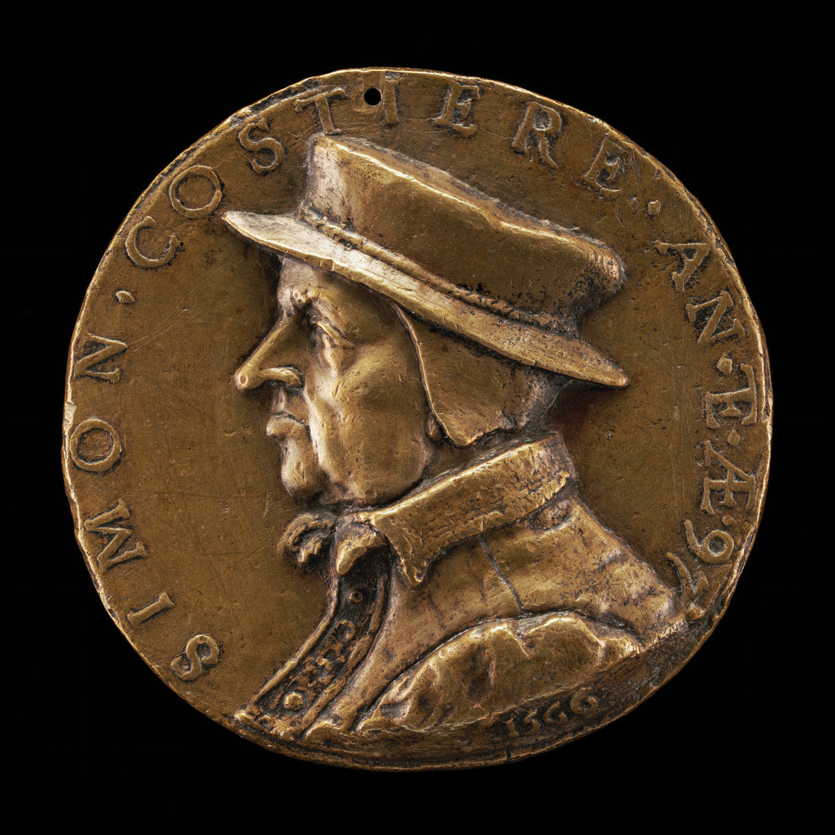 Simon Costière of Lyon, 1469-after 1572, Goldsmith and Jeweler by Pierre II Woeiriot de Bouzey (French, 1532 - 1599), 16X12"(A3)Poster Print