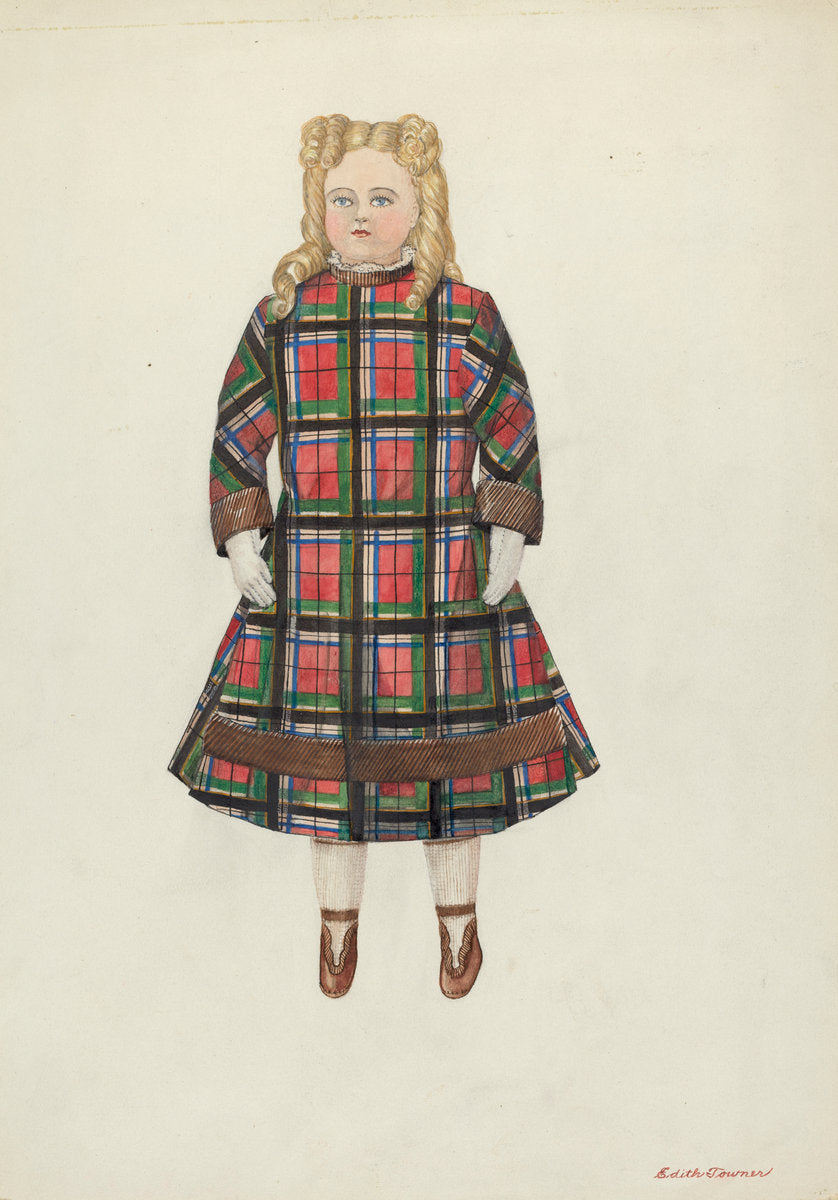 Doll: "Florence" by Edith Towner (American, active c. 1935), 16X12"(A3)Poster Print