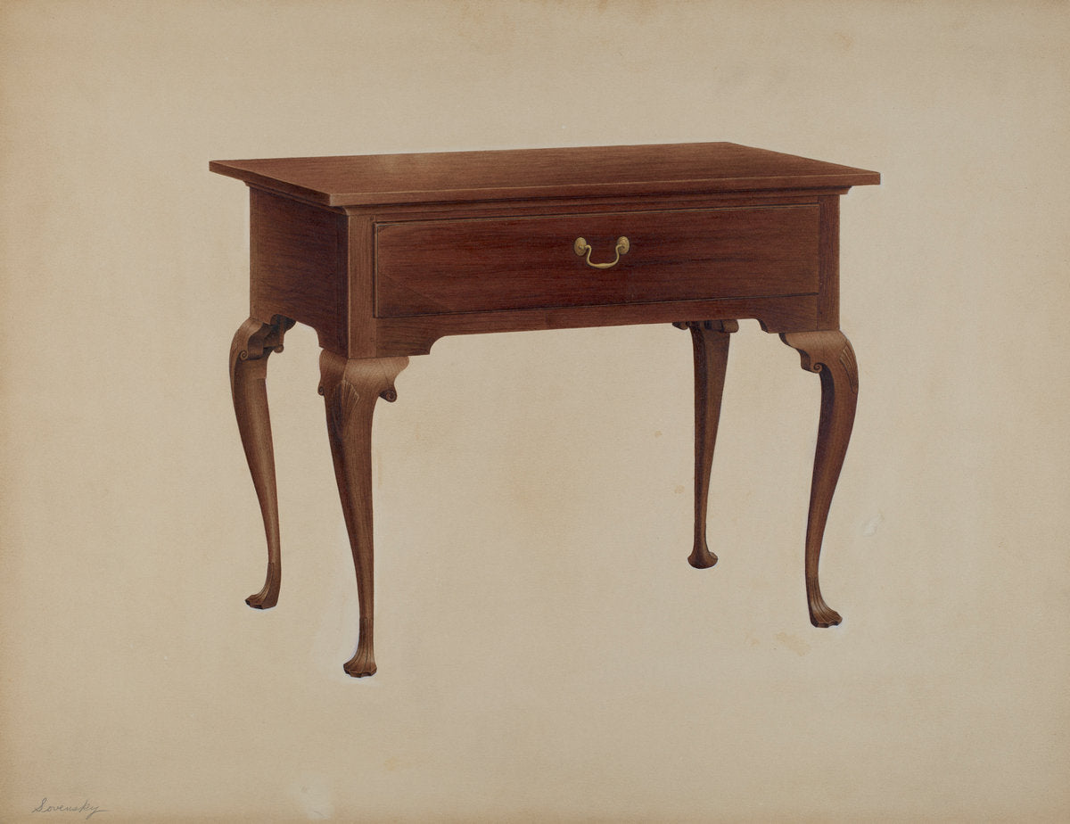Table by Isidore Sovensky (American, active c. 1935), 16X12"(A3)Poster Print