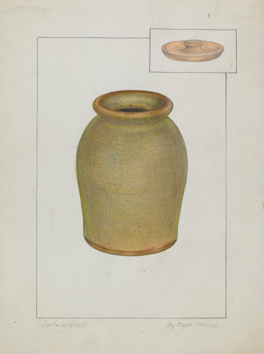 Preserve Jar by Clyde L. Cheney (American, active c. 1935), 16X12"(A3)Poster Print