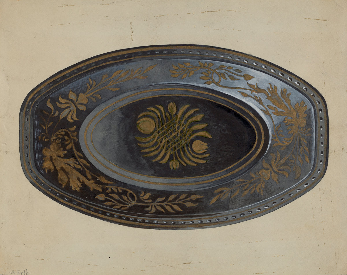 Bread Tray by Albert Eyth (American, active c. 1935), 16X12"(A3)Poster Print