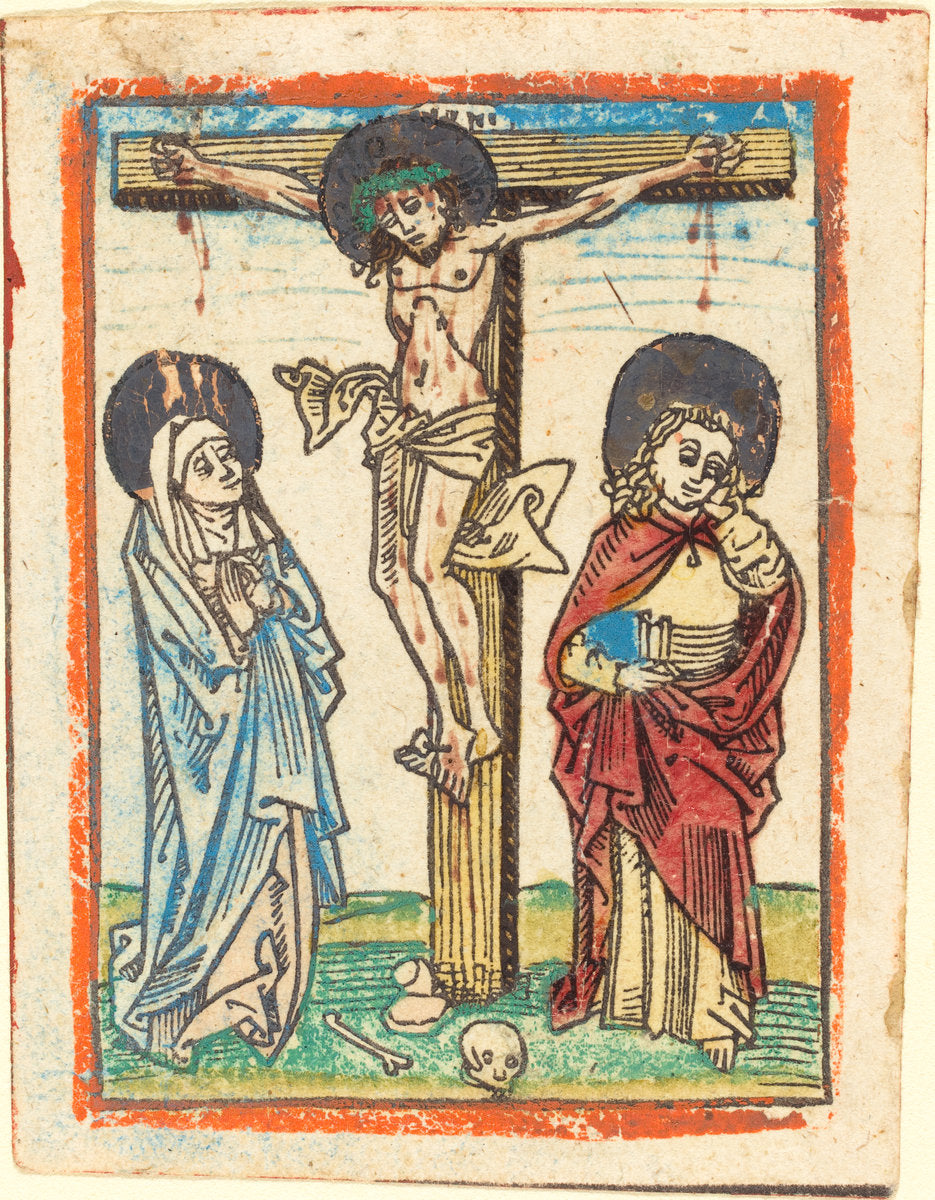 1480/1490 by German 15th Century (Christ on the Cross), 16X12"(A3)Poster Print