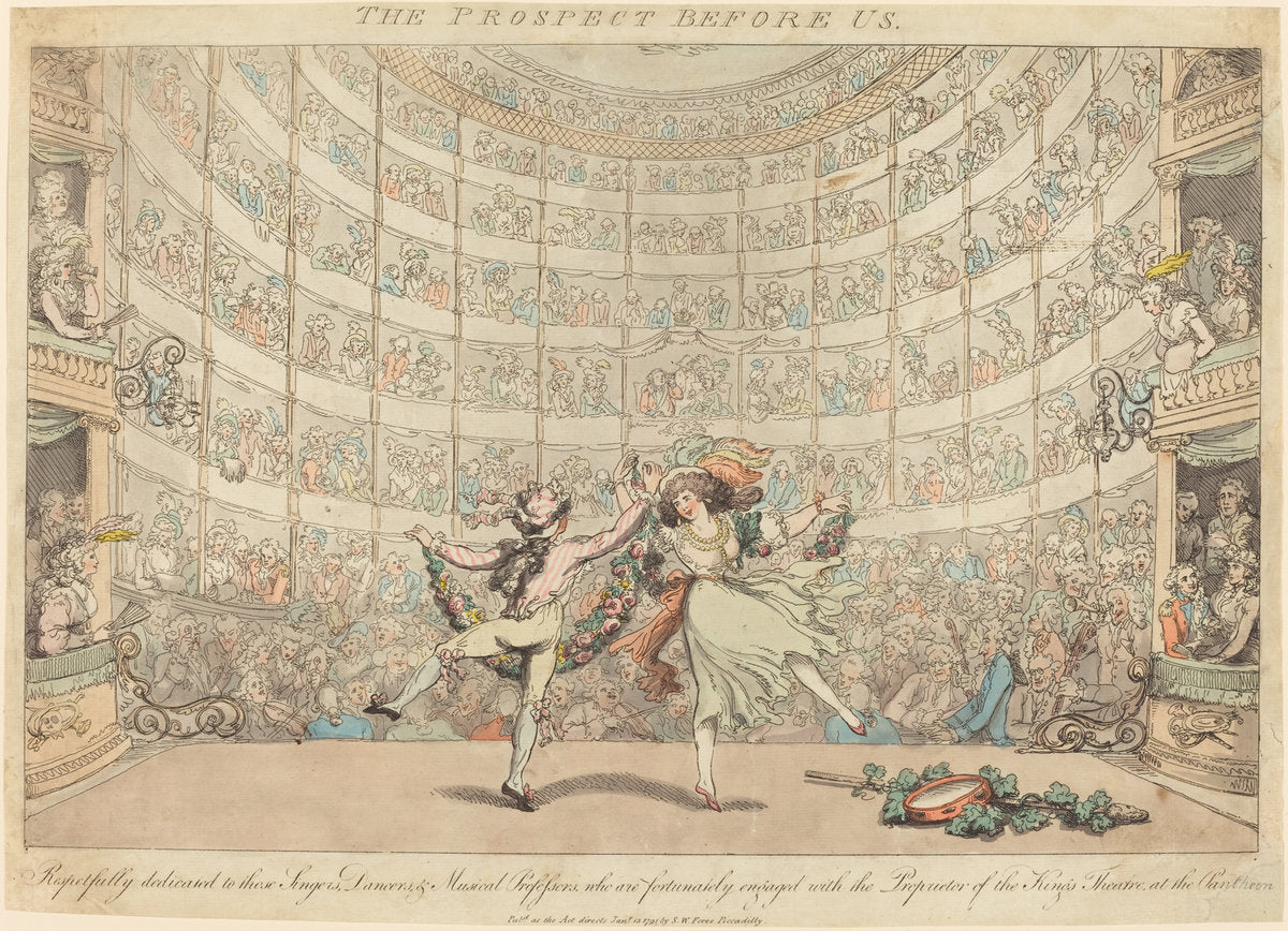 The Prospect before us, No. 2 by Thomas Rowlandson (British, 1756 - 1827), 16X12"(A3)Poster Print