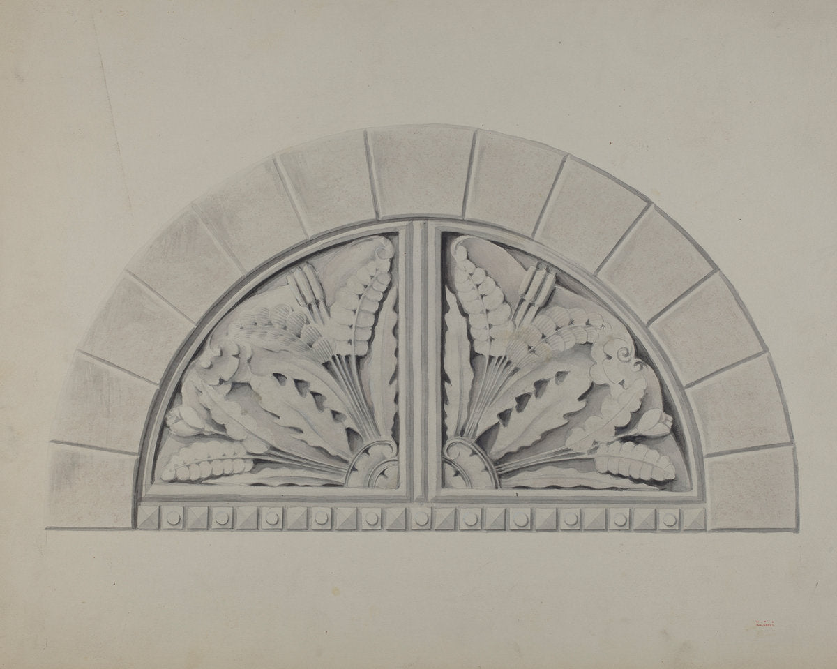 Architectural Ornament by William Kerby (American, active c. 1935), 16X12"(A3)Poster Print