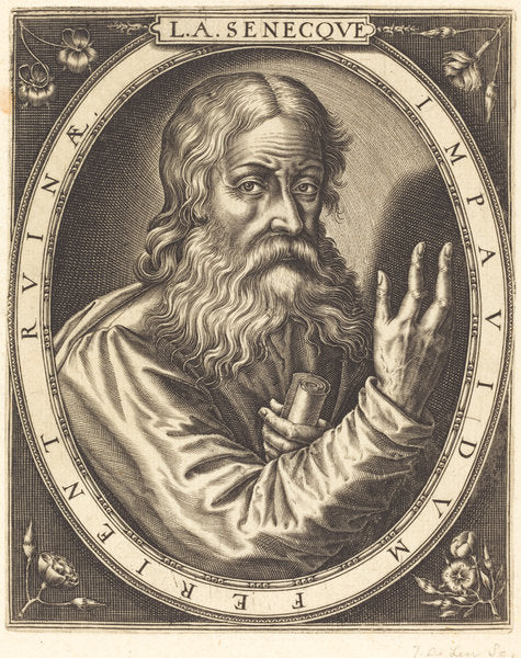 Seneca by Thomas de Leu (French, c. 1560 - c. 1620), 16X12"(A3)Poster Print