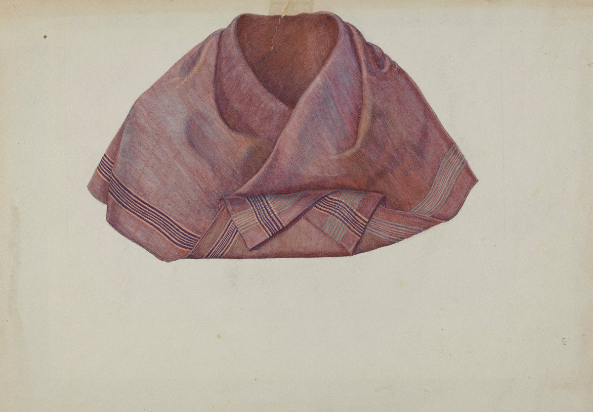 Shaker Kerchief by Helen E. Gilman (American, born 1913), 16X12"(A3)Poster Print