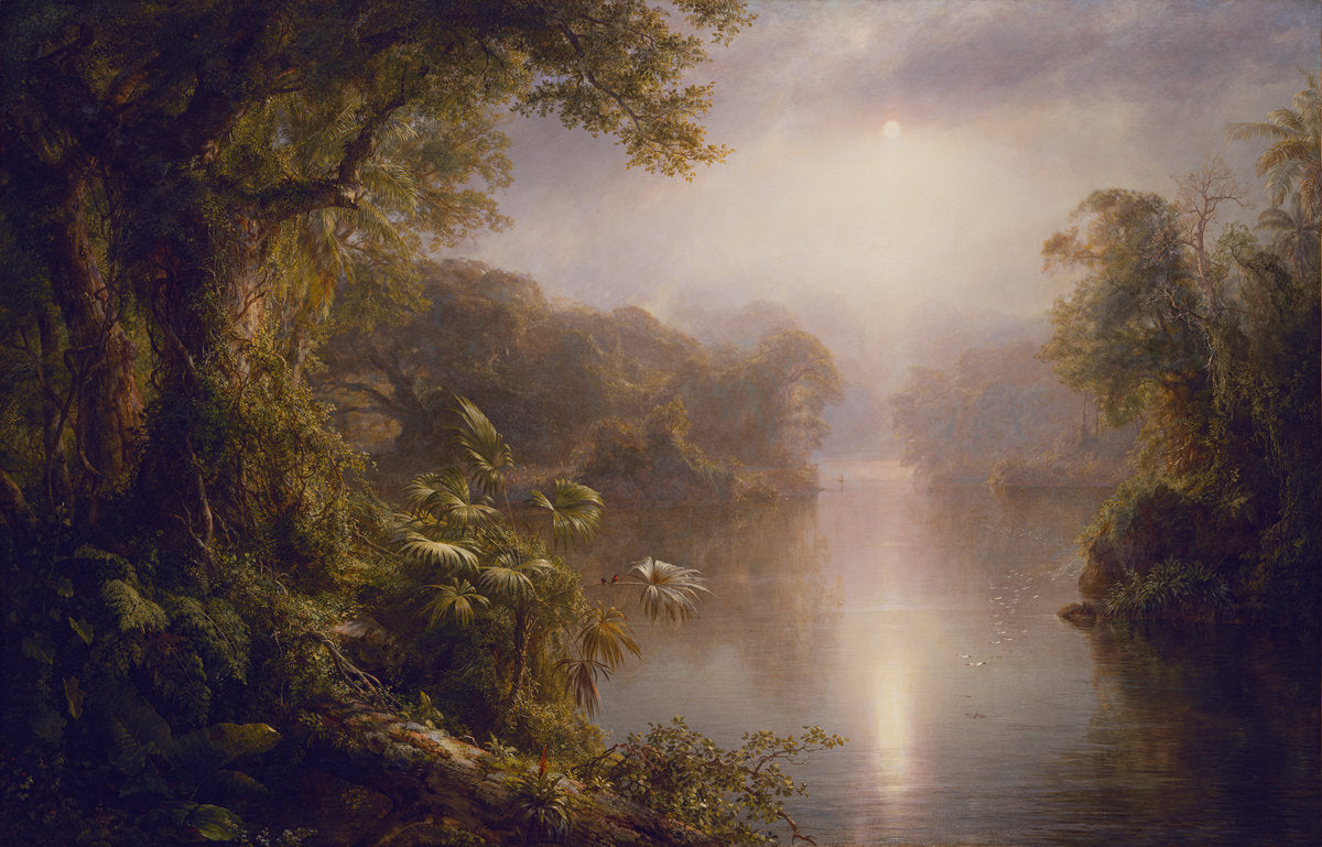 El Rio de Luz (The River of Light) by Frederic Edwin Church (American, 1826 - 1900), 16X12"(A3)Poster Print
