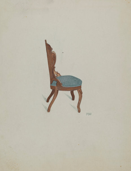 Rosewood Chair by Rex F. Bush (American, active c. 1935), 16X12"(A3)Poster Print