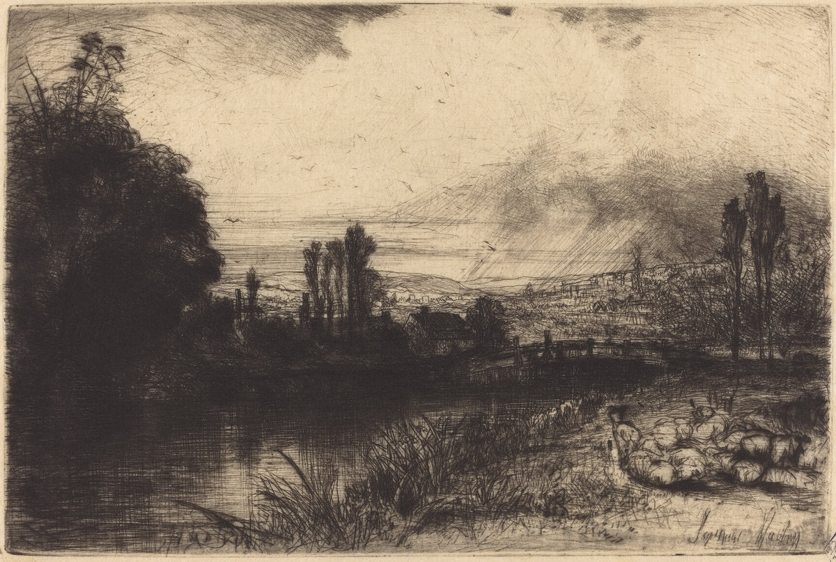 On the Test by Francis Seymour Haden (British, 1818 - 1910), 16X12"(A3)Poster Print