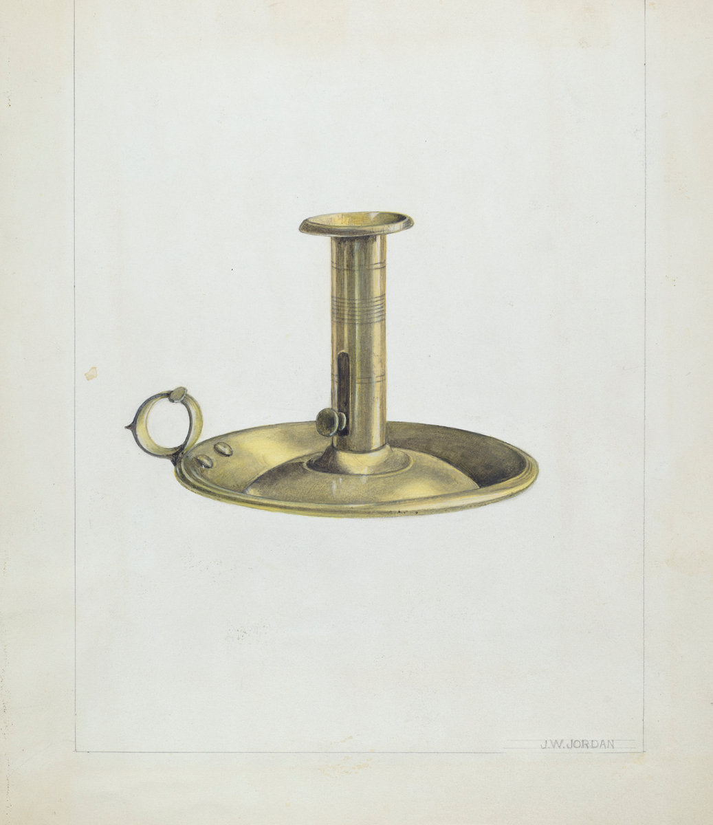 Candlestick by John Jordan (American, active c. 1935), 16X12"(A3)Poster Print