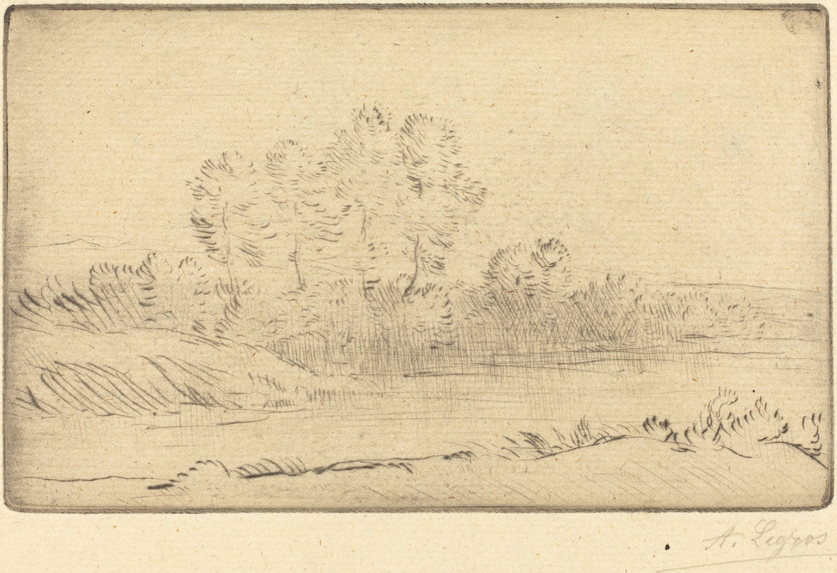 Near Nordkerque (Pres de Nordkerque) by Alphonse Legros (French, 1837 - 1911), 16X12"(A3)Poster Print