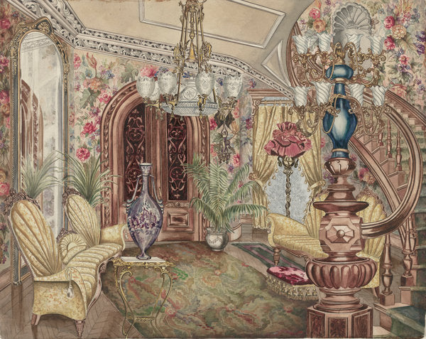 Entrance Hall by Perkins Harnly (American, 1901 - 1986), 16X12"(A3)Poster Print