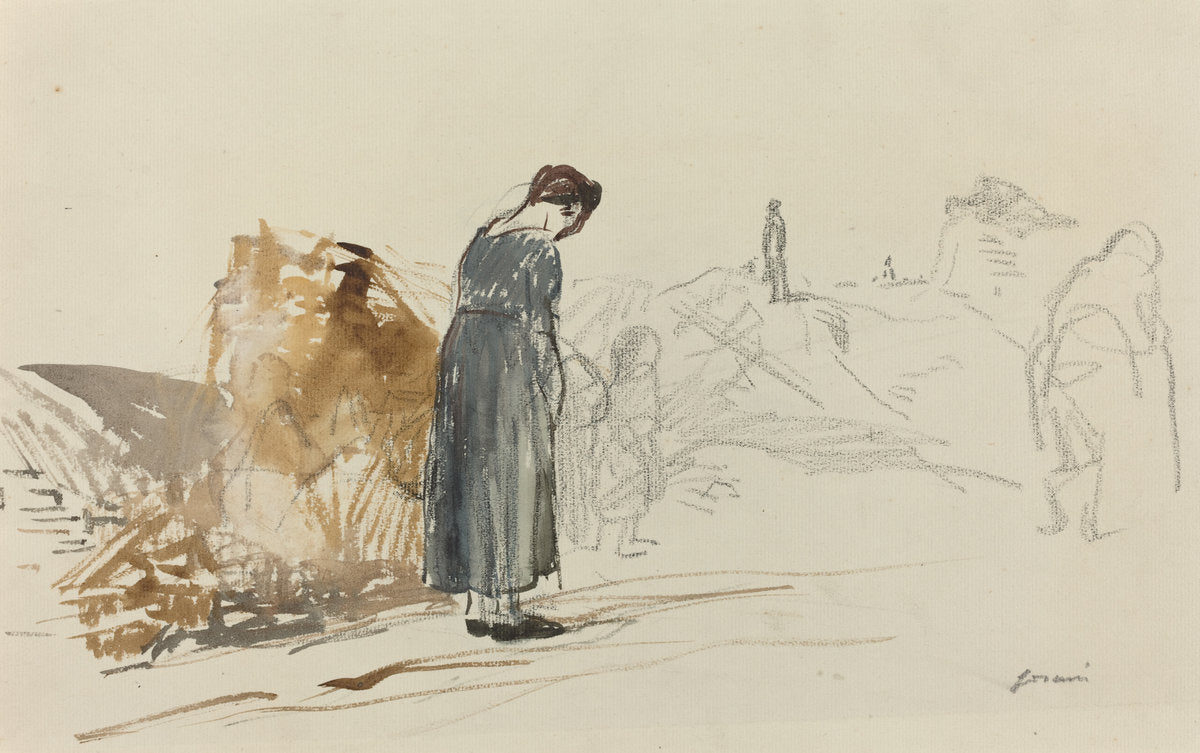 Les Allemandes sont partis by Jean-Louis Forain (French, 1852 - 1931), 16X12"(A3)Poster Print