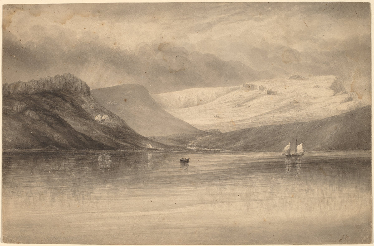 American Observing Station, Kerquelen Islands by John Moran (American, 1831 - 1903), 16X12"(A3)Poster Print