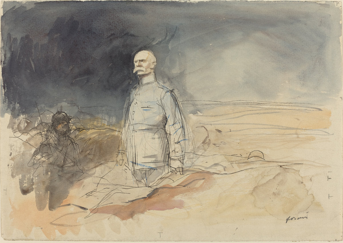 Marshal Petain by Jean-Louis Forain (French, 1852 - 1931), 16X12"(A3)Poster Print