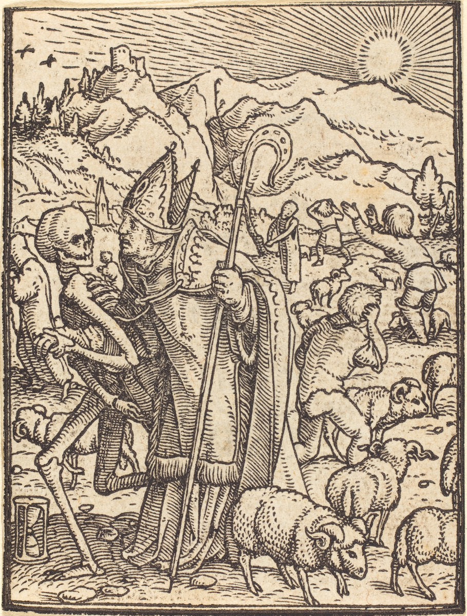 Bishop by Hans Holbein the Younger (German, 1497/1498 - 1543), 16X12"(A3)Poster Print