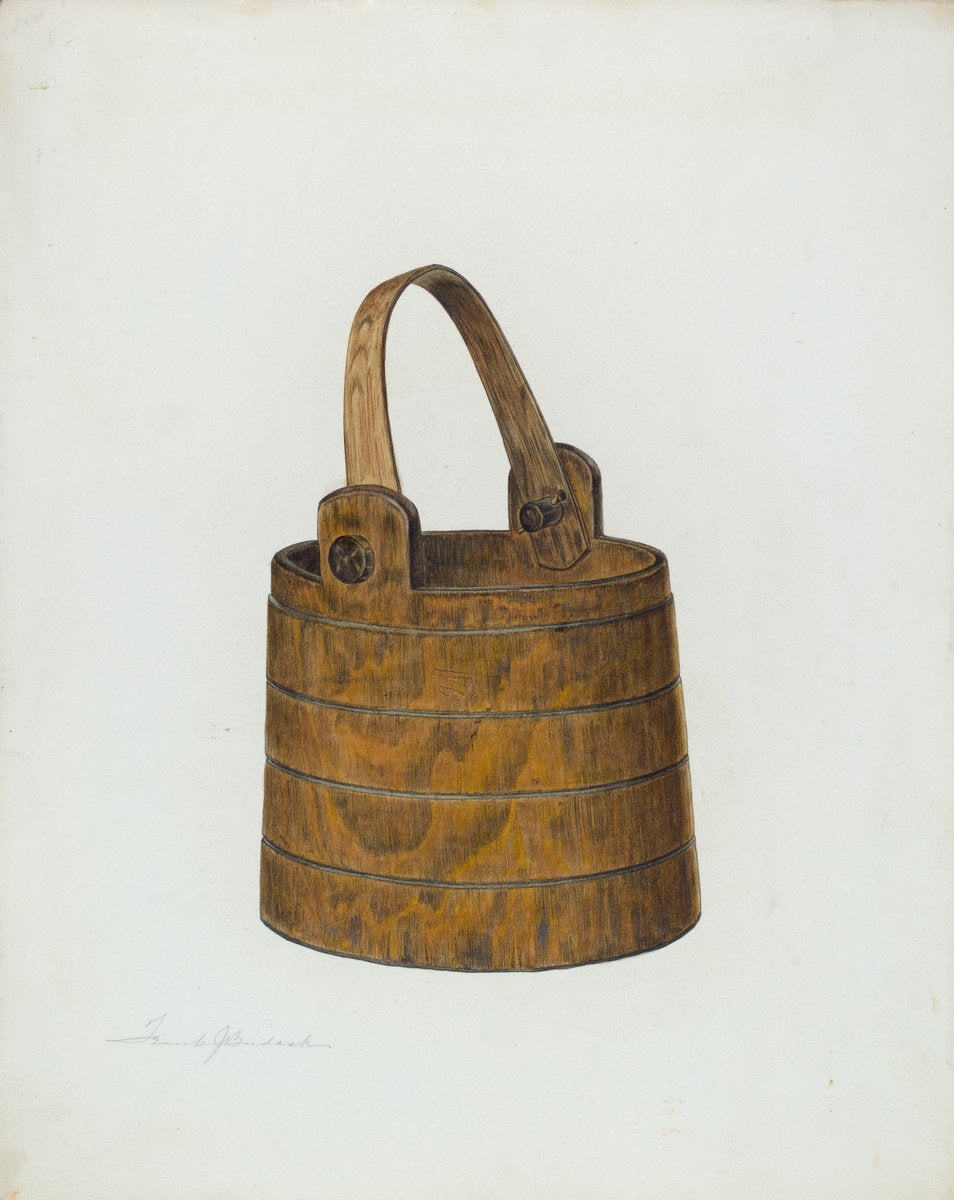 Bucket by Frank Budash (American, active c. 1935), 16X12"(A3)Poster Print