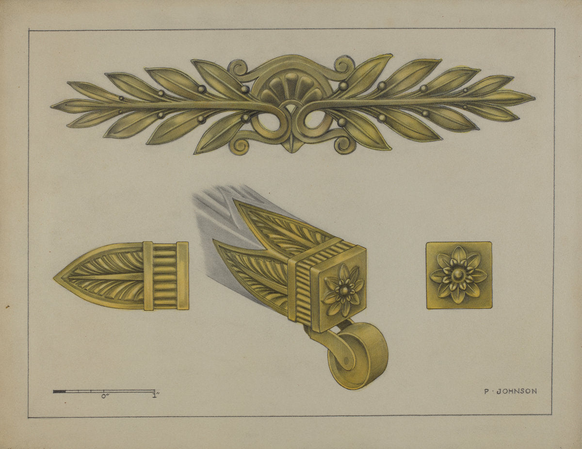 Mount and Cup Caster by Philip Johnson (American, active c. 1935), 16X12"(A3)Poster Print