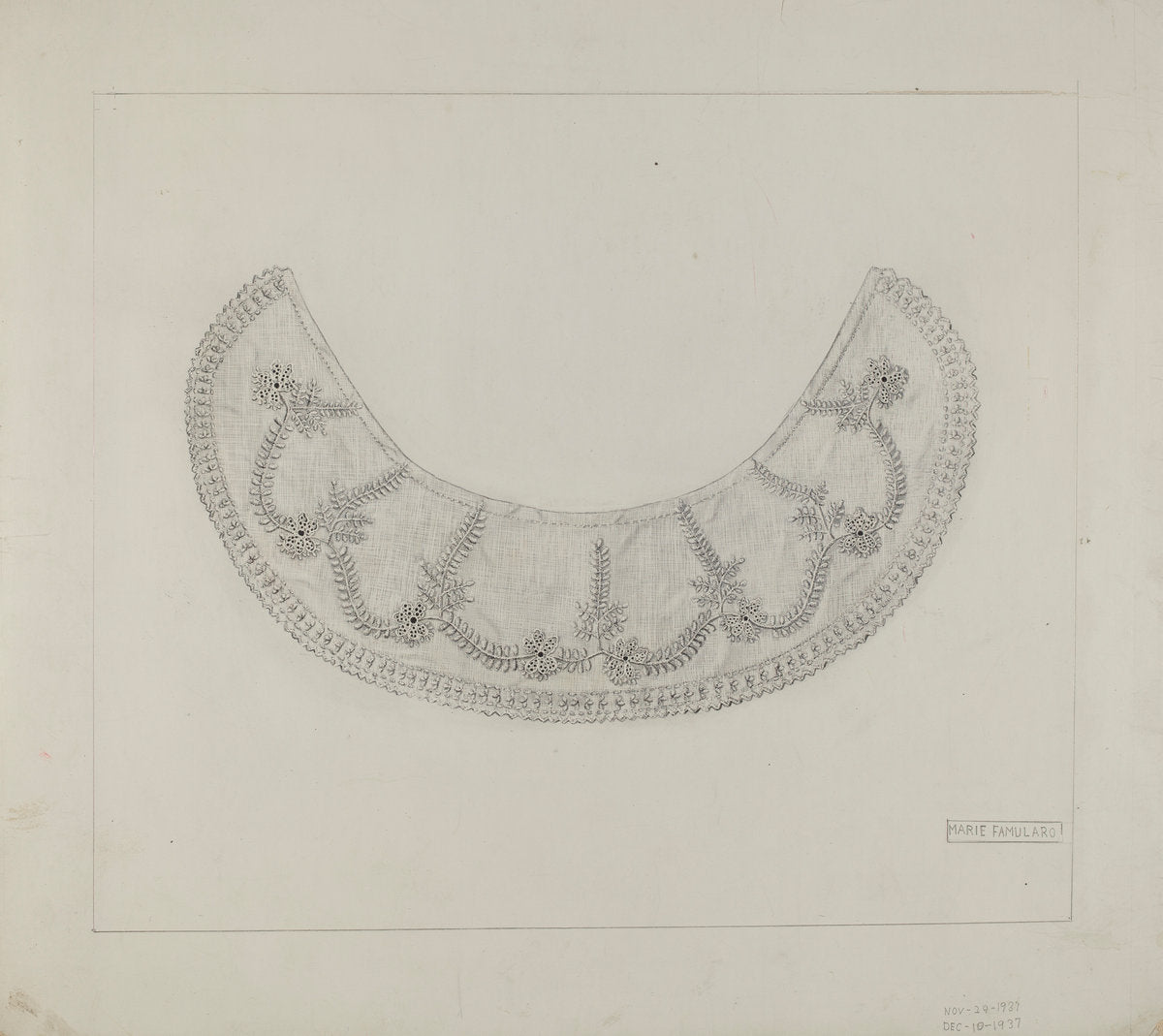 Collar by Marie Famularo (American, 1901 - 1975), 16X12"(A3)Poster Print