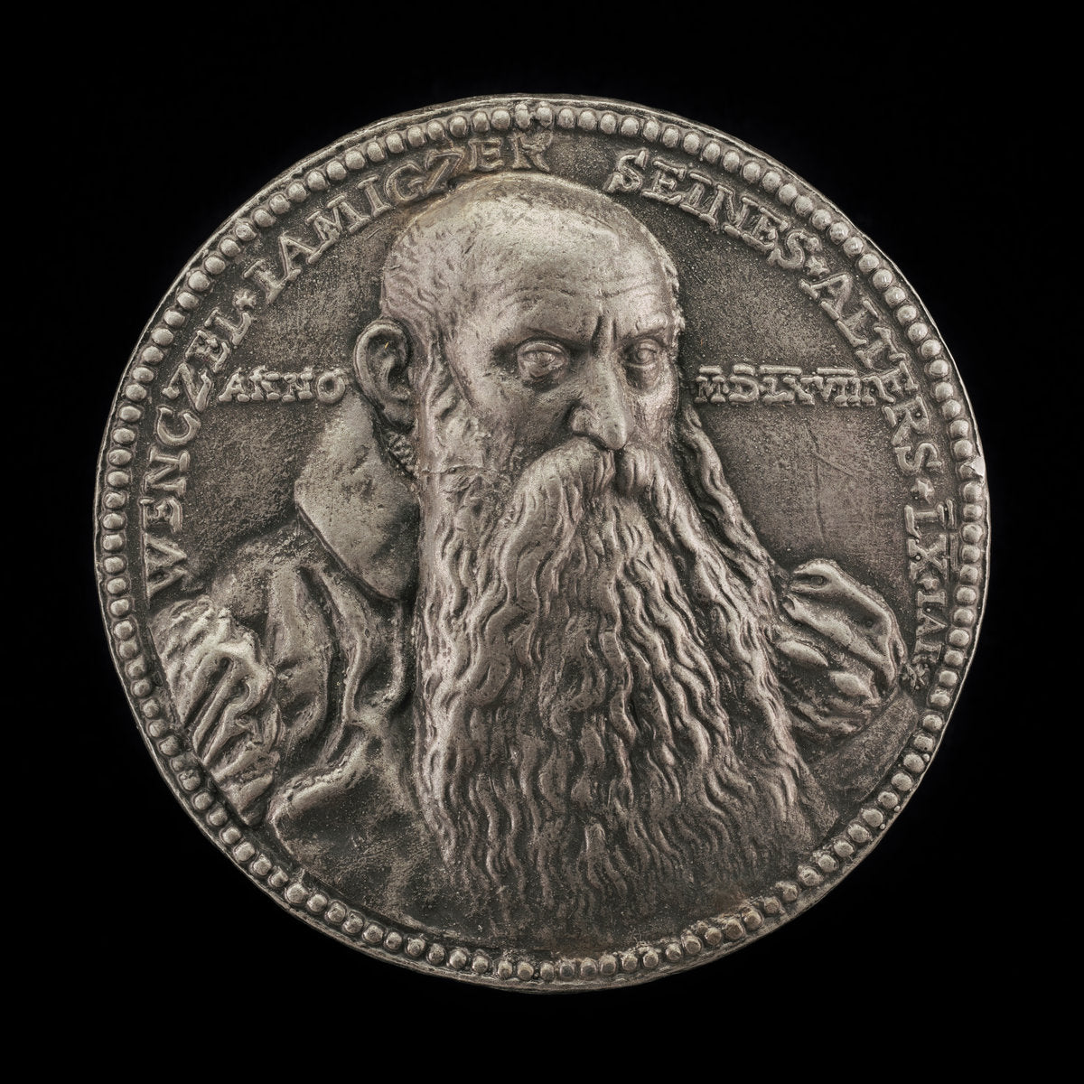 Wenzel Jamnitzer, 1508-1585, Goldsmith by Valentin Maler (German, c. 1540 - 1603), 16X12"(A3)Poster Print