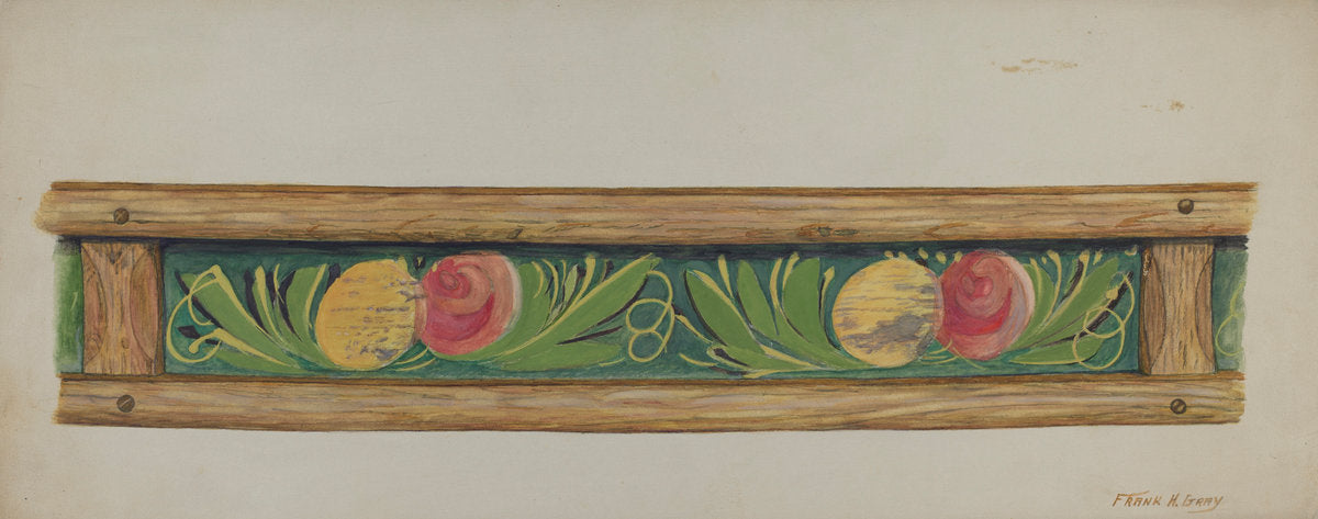 Painted Panel by Frank Gray (American, active c. 1935), 16X12"(A3)Poster Print