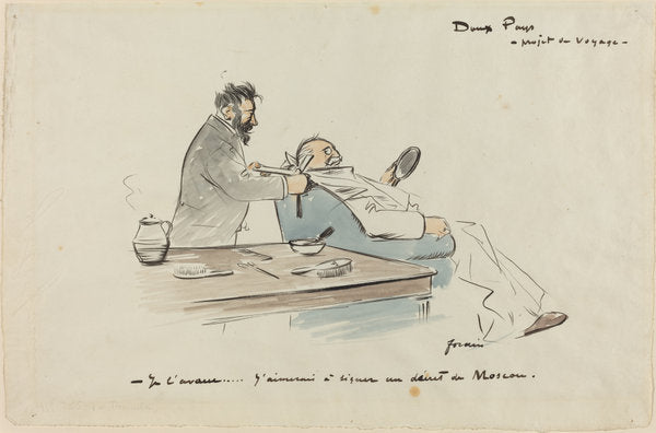 Project de Voyage by Jean-Louis Forain (French, 1852 - 1931), 16X12"(A3)Poster Print
