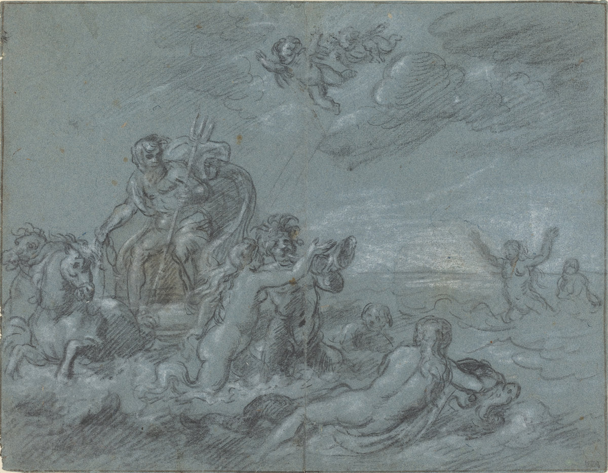 18th century by French 18th Century (The Triumph of Neptune), 16X12"(A3)Poster Print