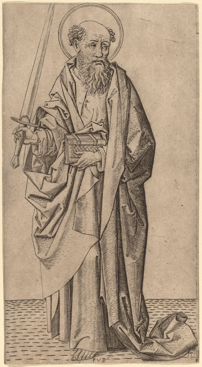 Saint Paul by Master FVB (Flemish, active c. 1480/1500), 16X12"(A3)Poster Print