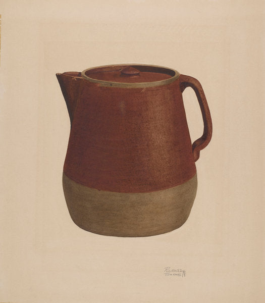 Coffee Pot by Richard Barnett (American, active c. 1935), 16X12"(A3)Poster Print
