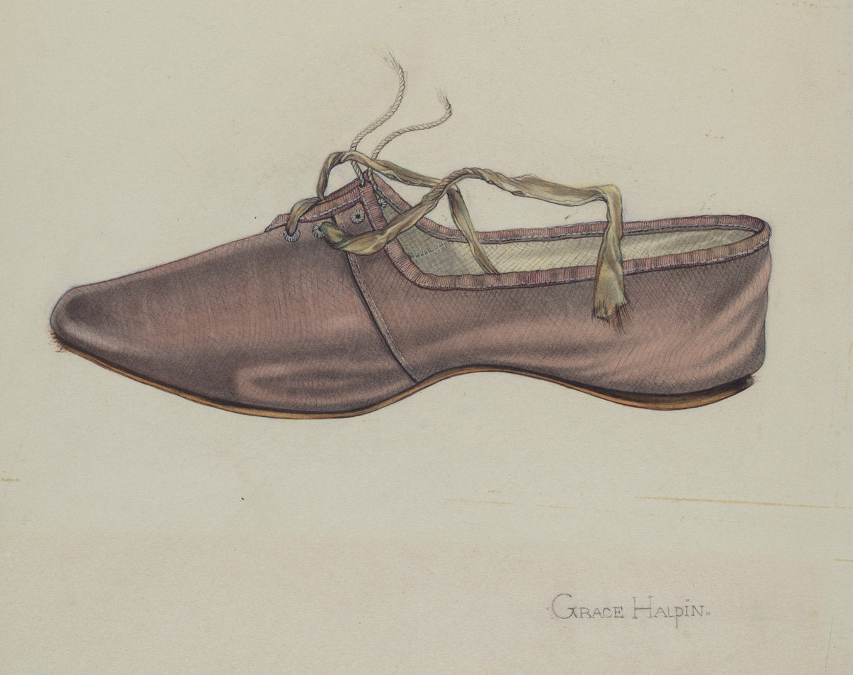 Slipper by Grace Halpin (American, active c. 1935), 16X12"(A3)Poster Print