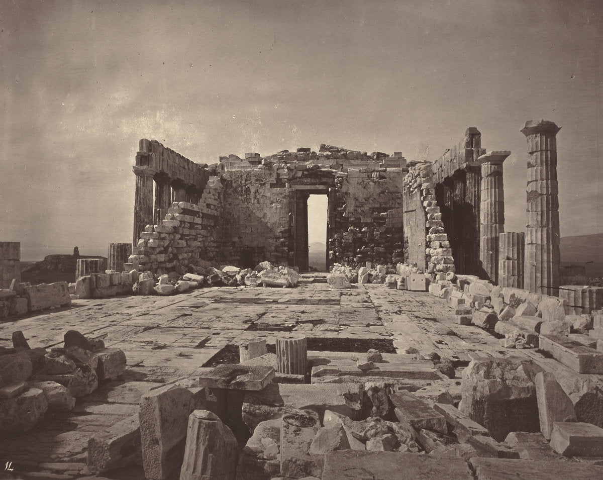The Acropolis of Athens, plate 14 by William James Stillman (American, 1828 - 1901), 16X12"(A3)Poster Print