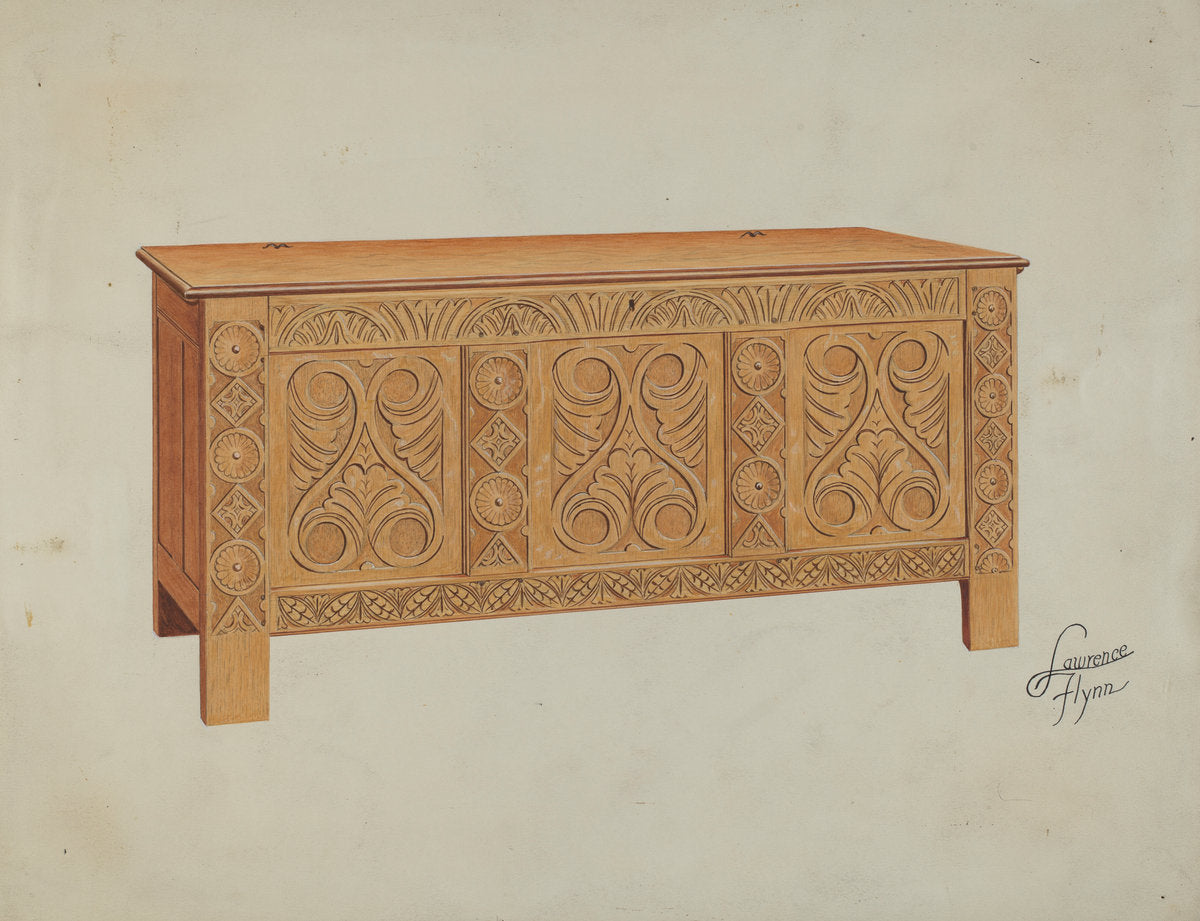 Blanket Chest by Lawrence Flynn (American, 1900 - 1973), 16X12"(A3)Poster Print